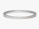 Pear Cut Moissanite Tennis Bracelet