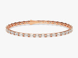Emerald Cut Lab Diamond Tennis Bracelet