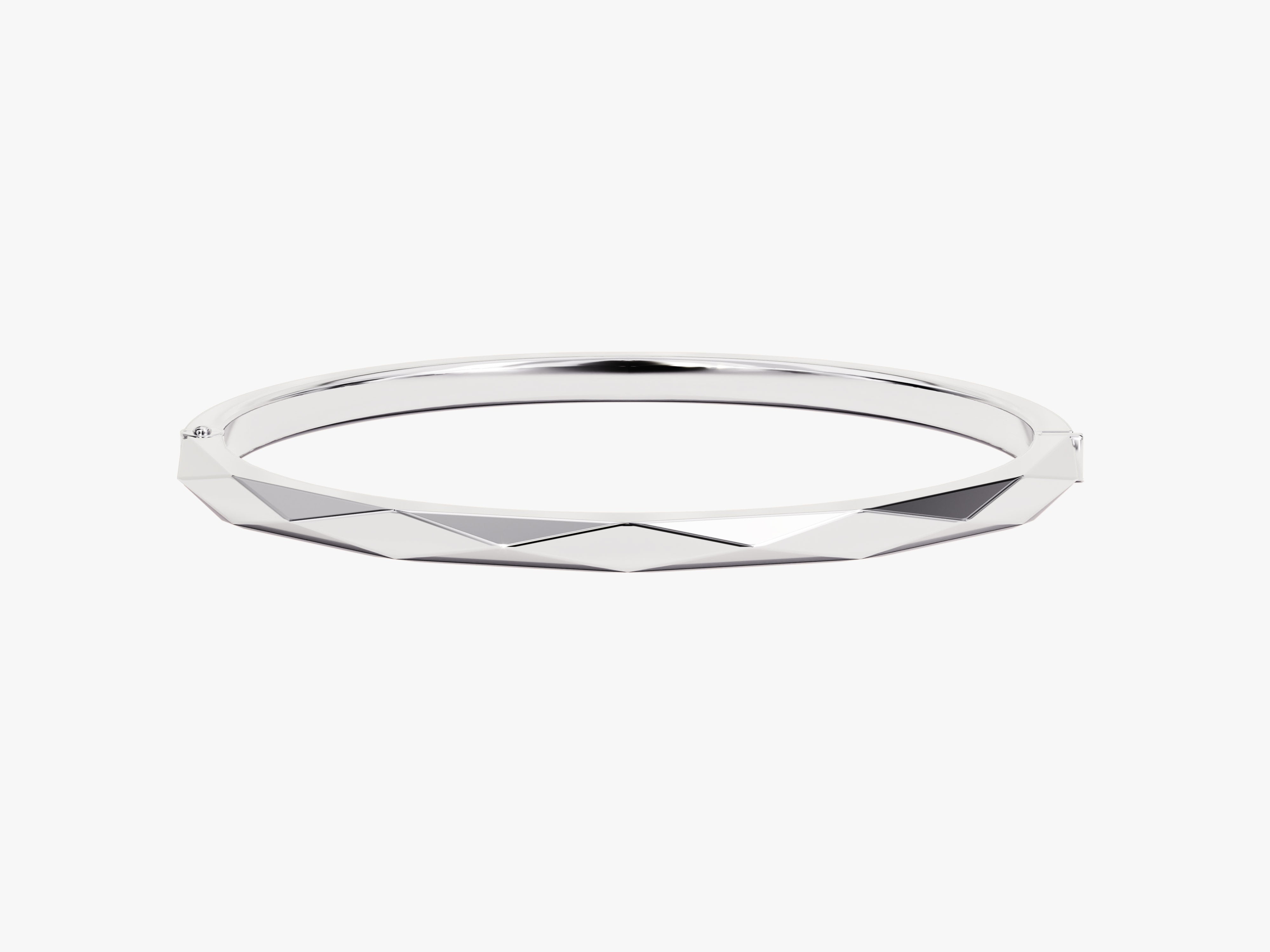 Geometric Hinged Bangle