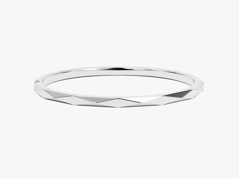 Geometric Hinged Bangle