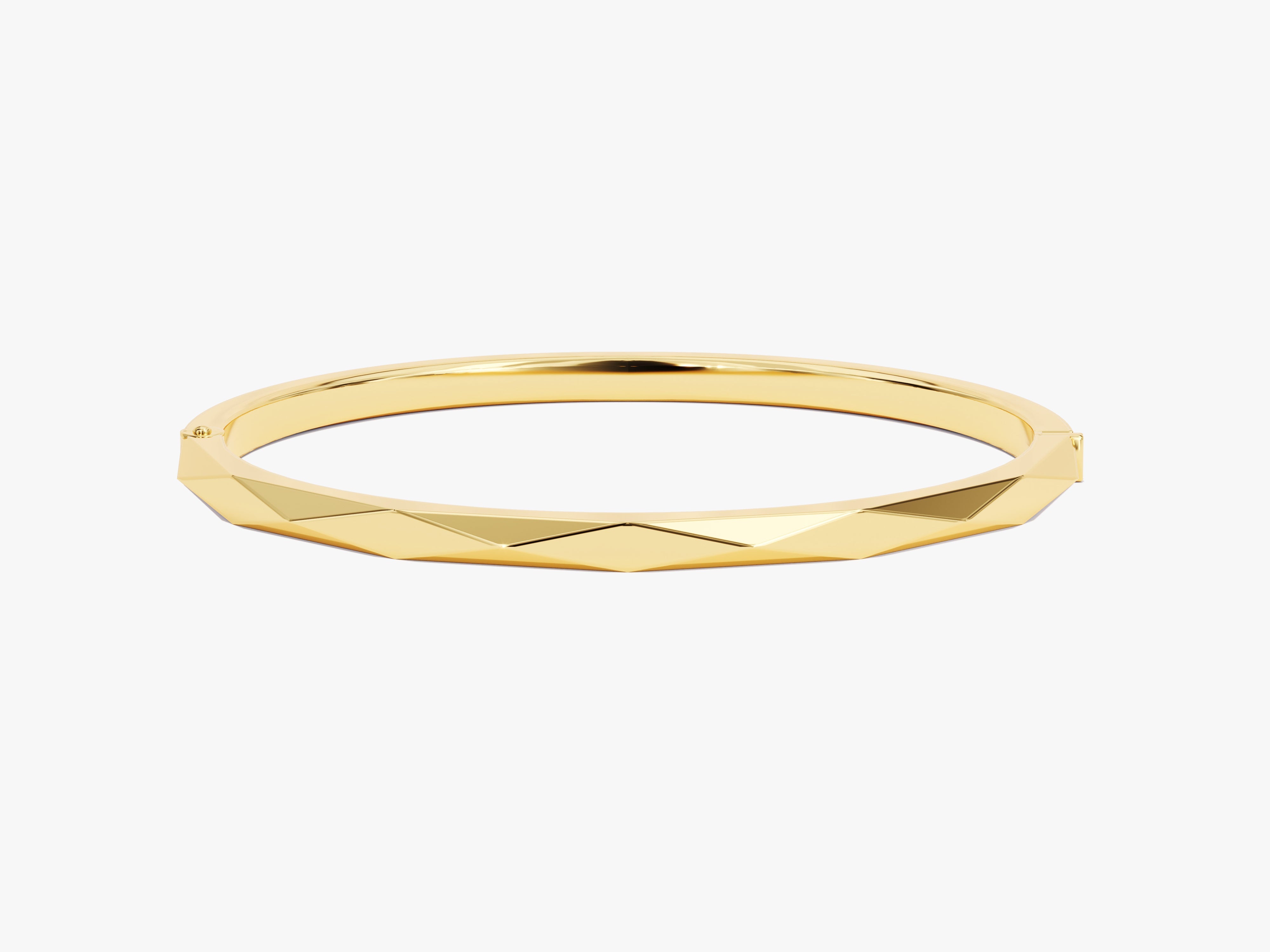 Geometric Hinged Bangle