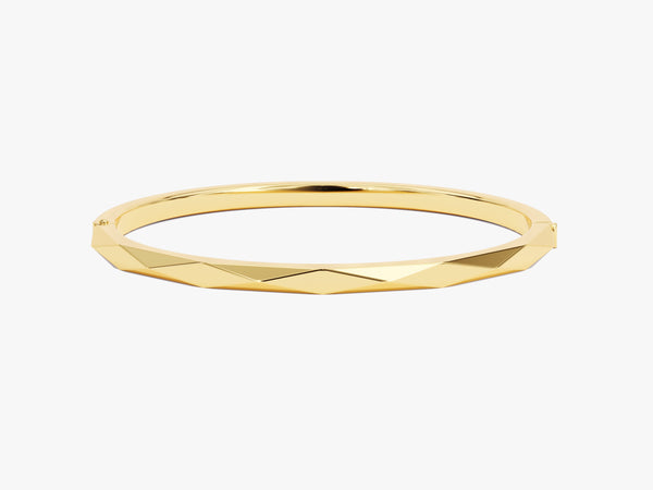 Geometric Hinged Bangle