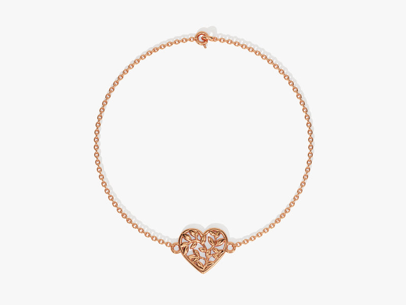 Heart Shaped Leaf Bracelet