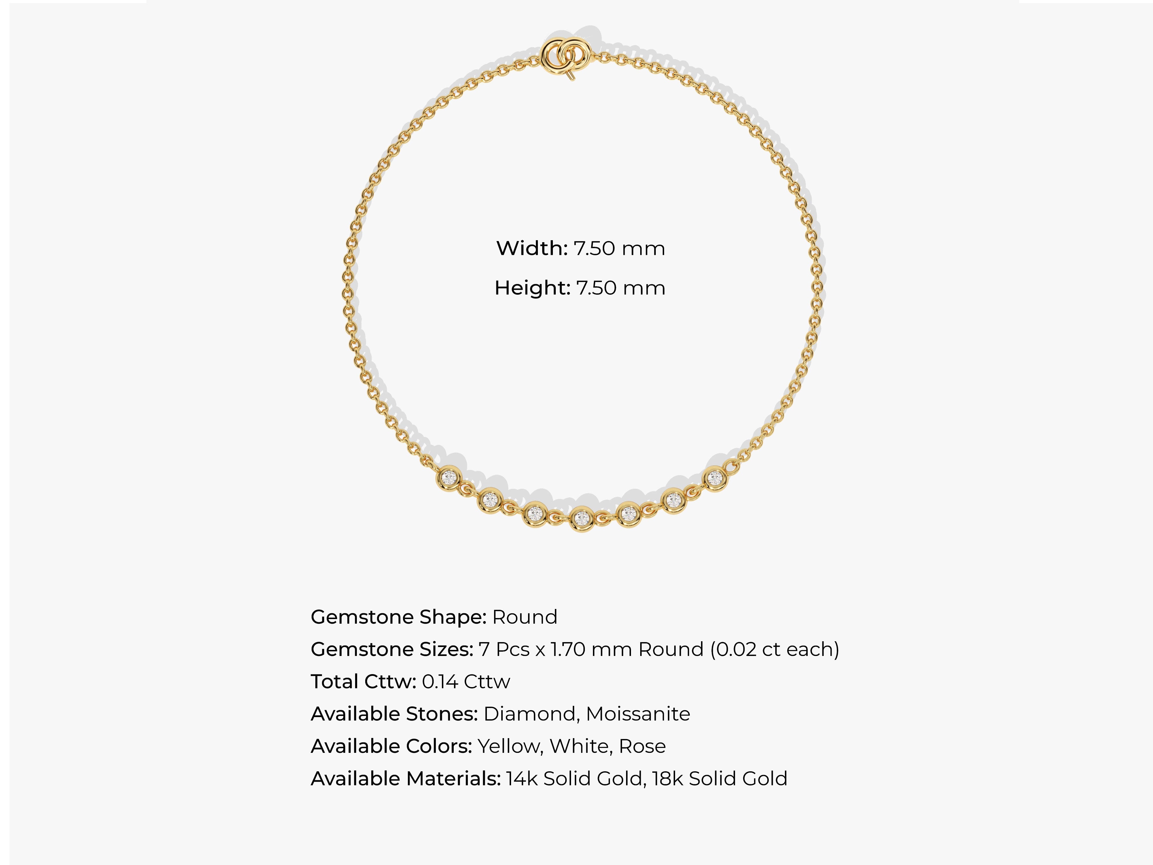 Multi Bezel Bracelet