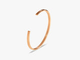 Rose gold double band cuff bracelet jewelry