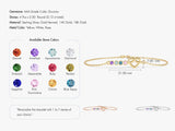 Infinity Heart Birthstone Bracelet