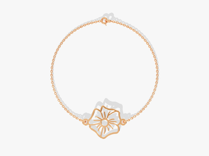 Plain Birthflower Bracelet