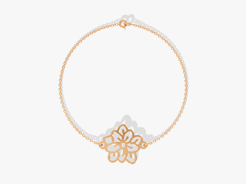 Plain Birthflower Bracelet