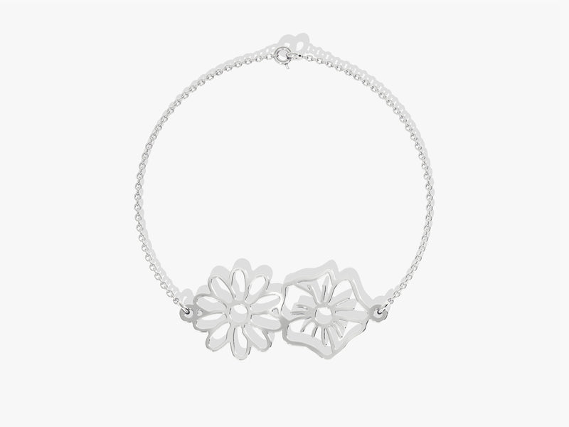 Plain Birthflower Bracelet