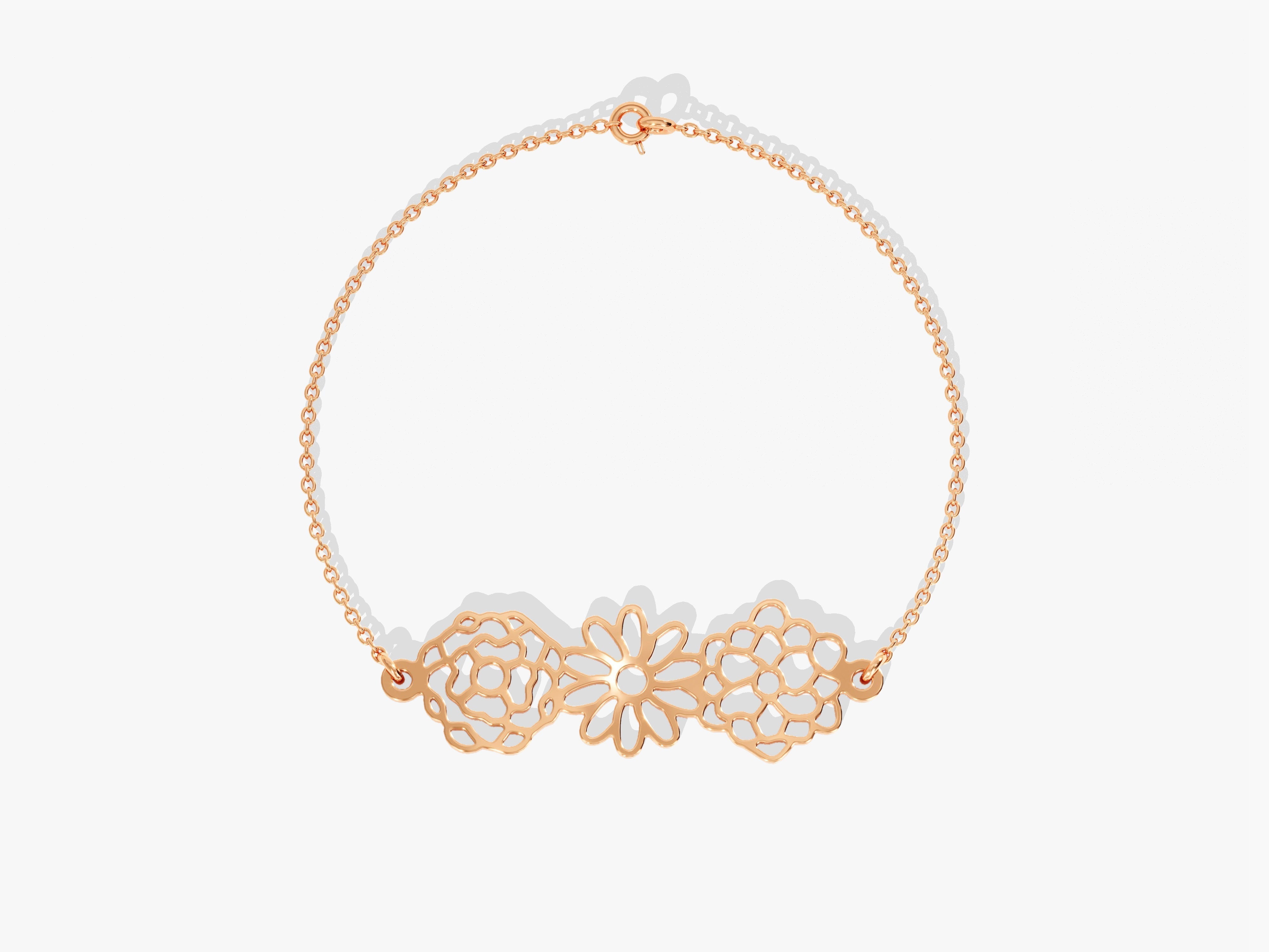 Plain Birthflower Bracelet