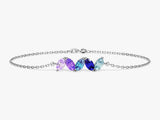 Oval Birthstone Family Bracelet