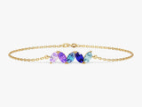 Oval Birthstone Family Bracelet