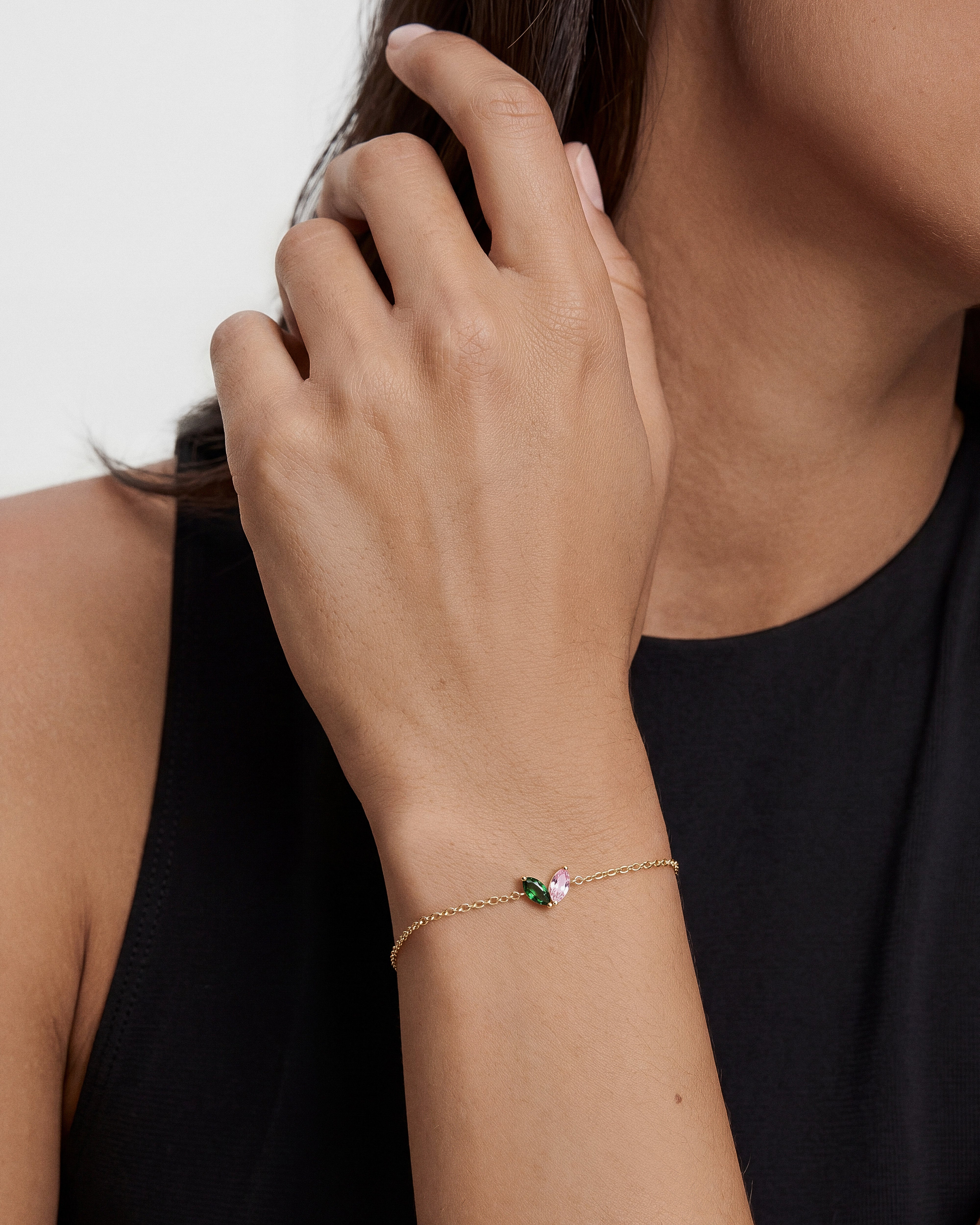 Oval Birthstone Family Bracelet