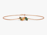 Oval Multi Birthstone Bracelet