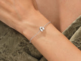 Bubble Initial Bracelet
