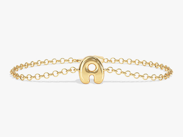 Bubble Initial Bracelet