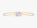 Emerald & Pear Birthstone Bracelet