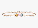 Round-Cut Multi-Stone Birthstone Family Bracelet