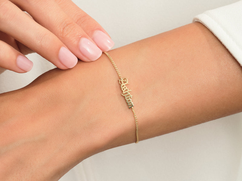 Cuban Chain Name Bracelet