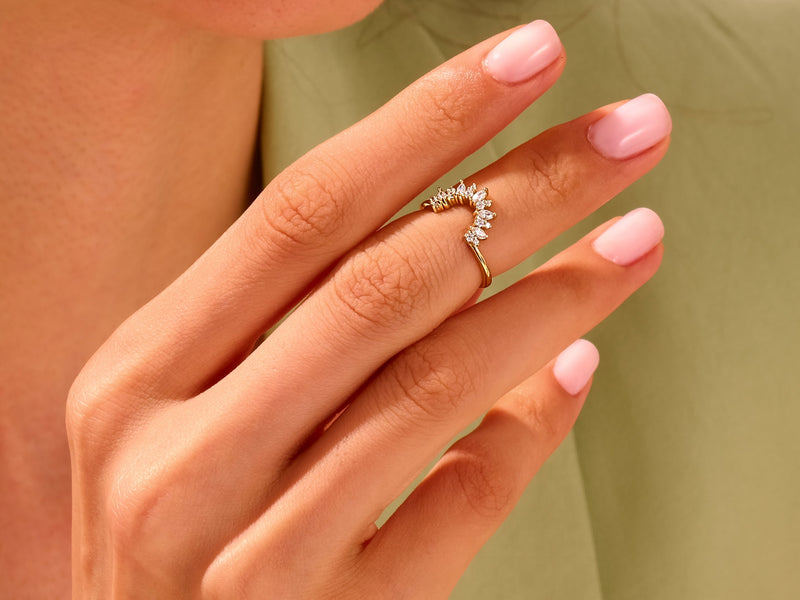 Marquise Crown Ring