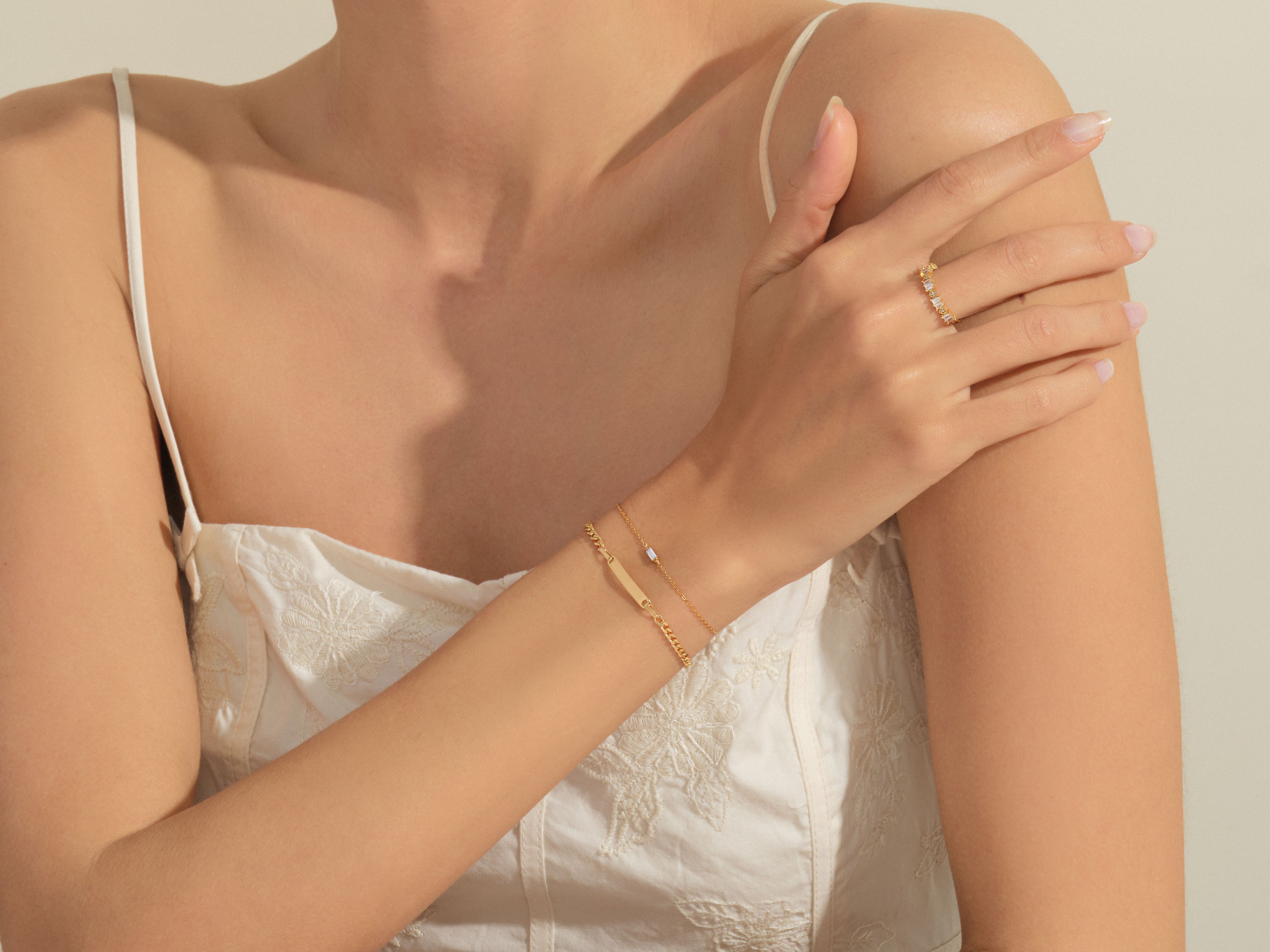 Solo Baguette Cut Bracelet