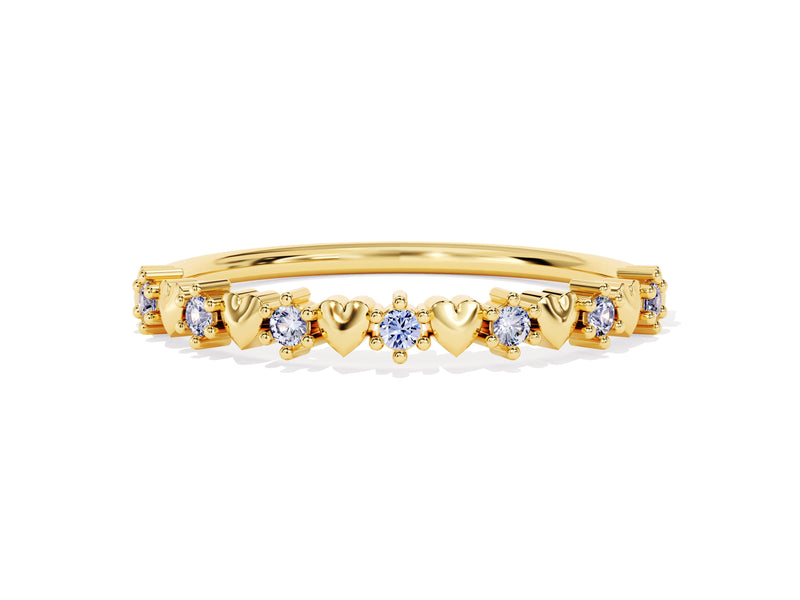 Heart Shape Birthstone Ring