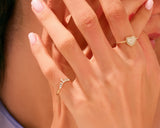 Curved Baguette Ring