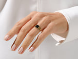 Square Black Signet Ring
