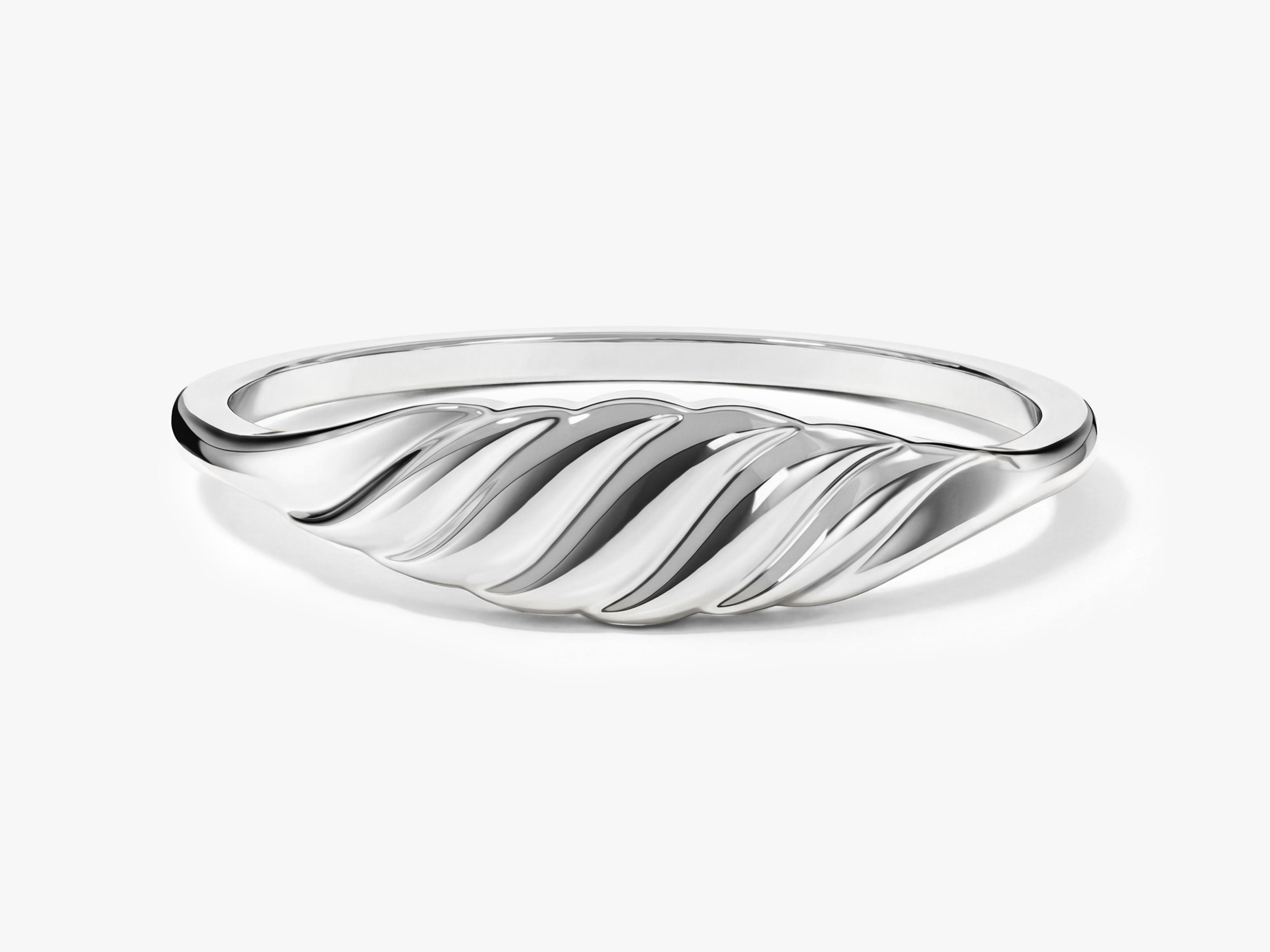 Wave Signet Ring
