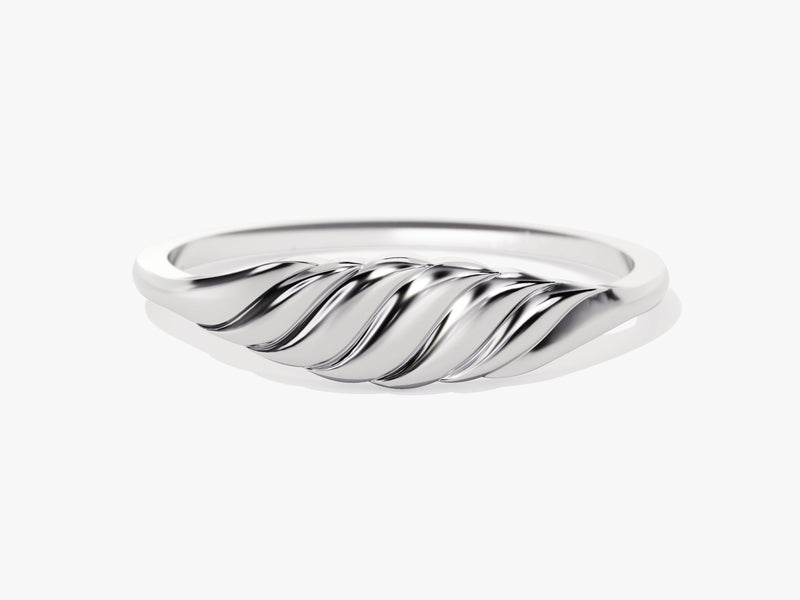 Wave Signet Ring