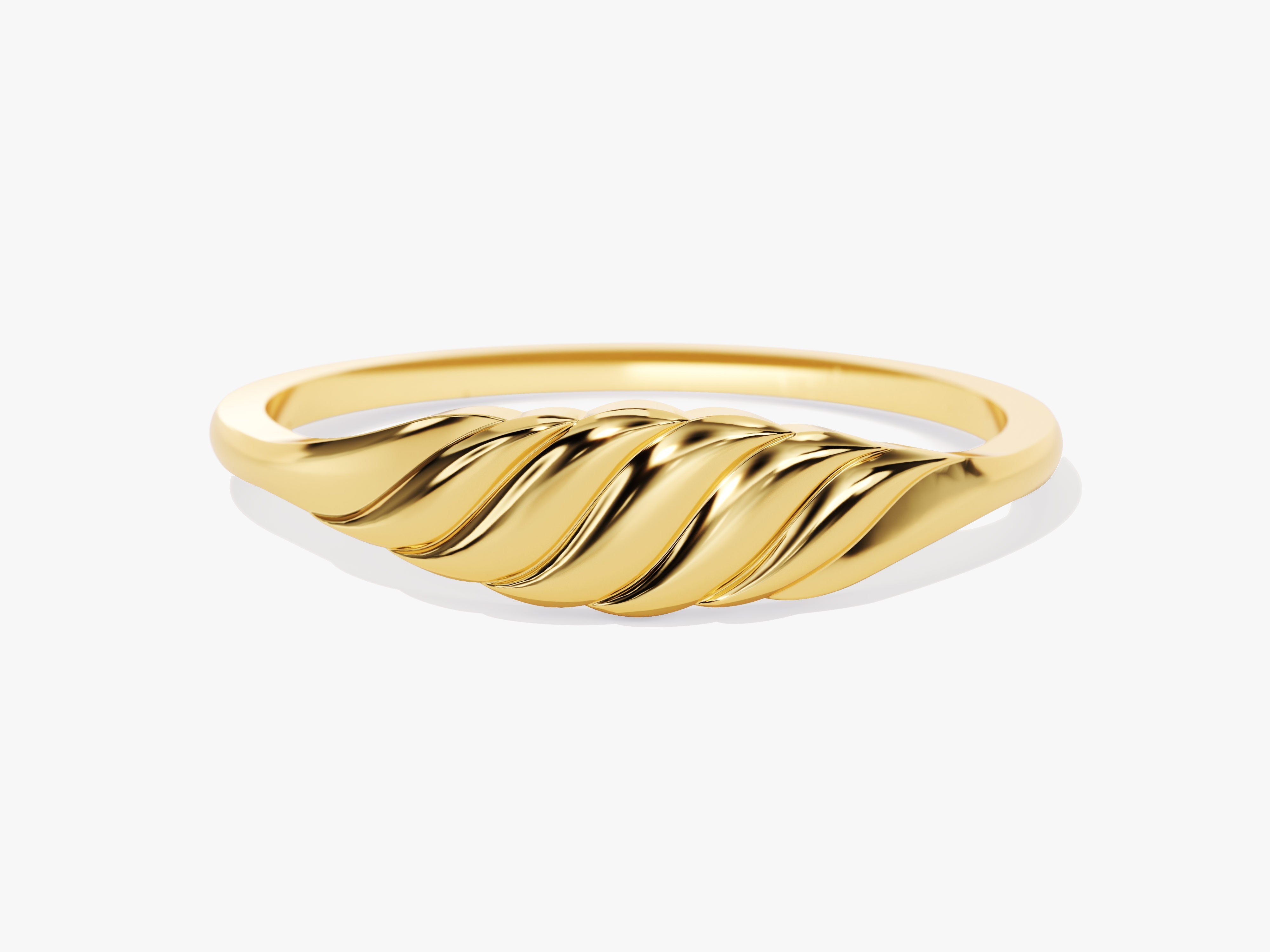 Wave Signet Ring