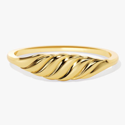 Wave Signet Ring