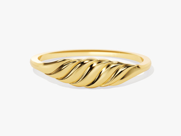 Wave Signet Ring