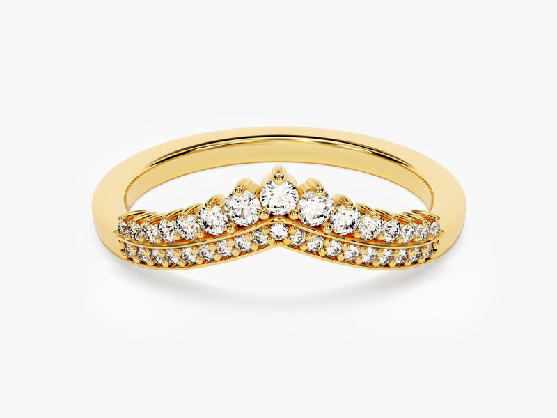 Tiara Moissanite Wedding Band