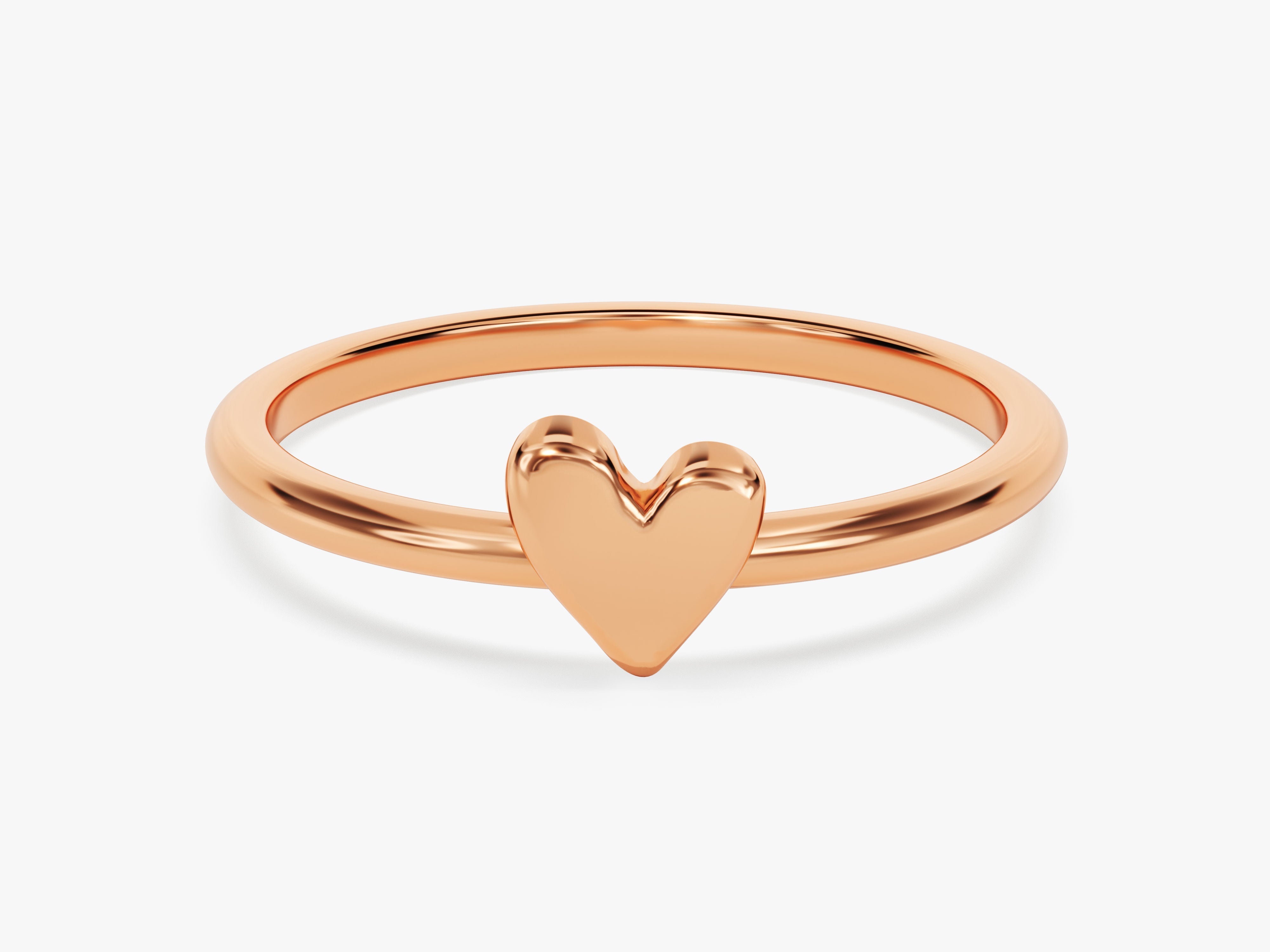 Mini Plain Heart Ring
