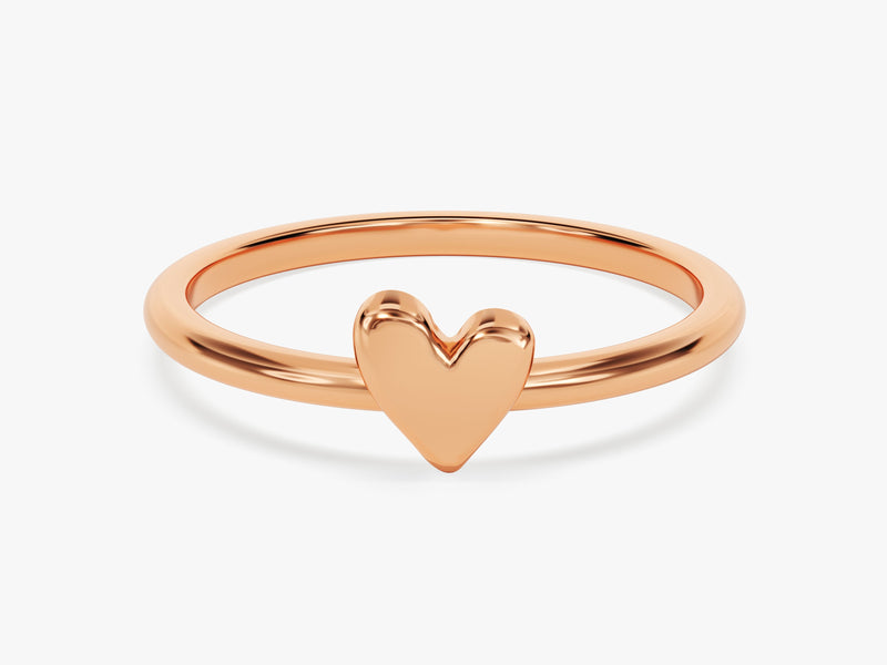 Mini Plain Heart Ring