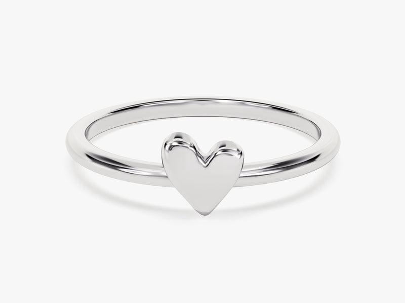 Mini Plain Heart Ring
