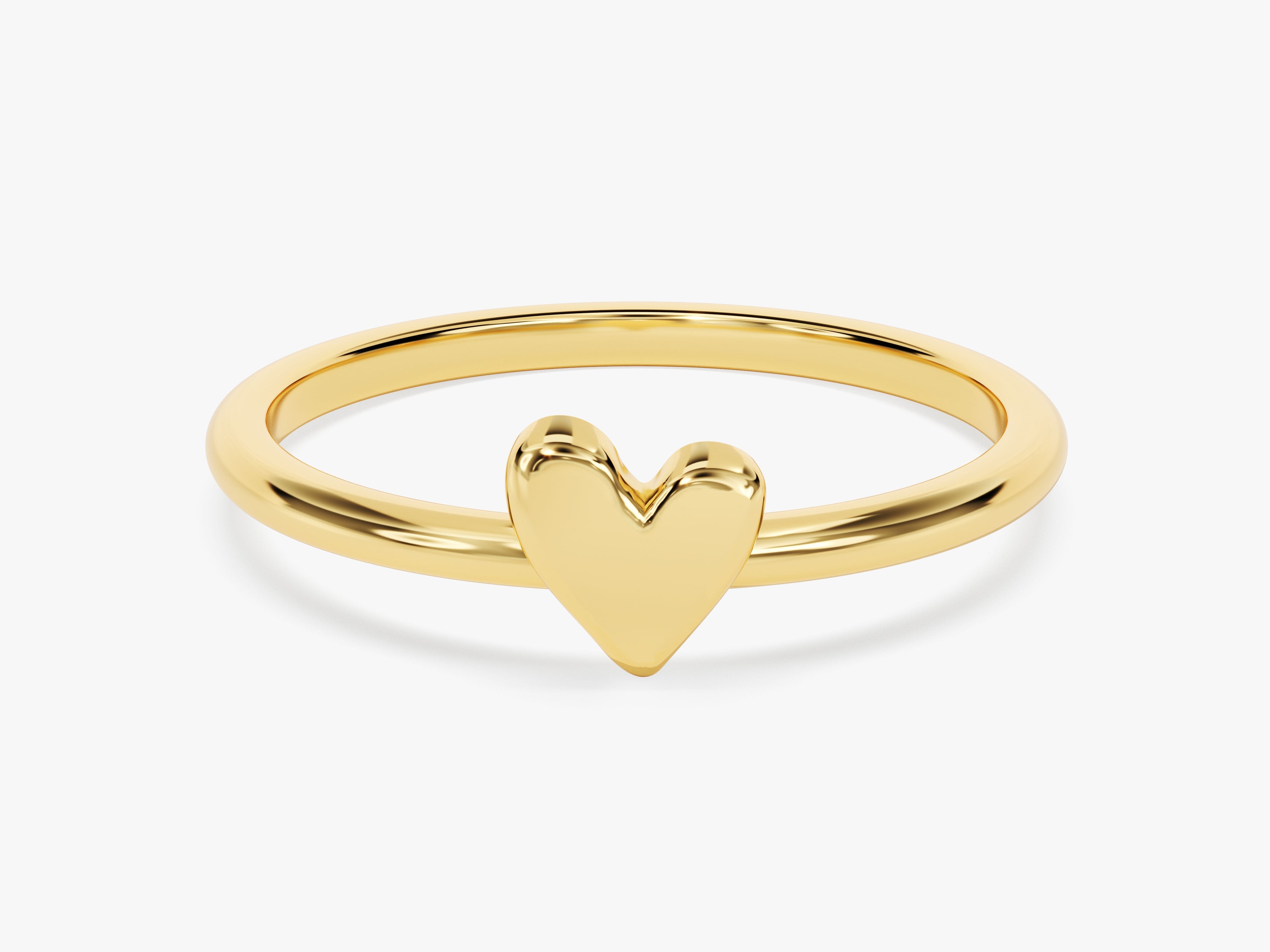 Mini Plain Heart Ring