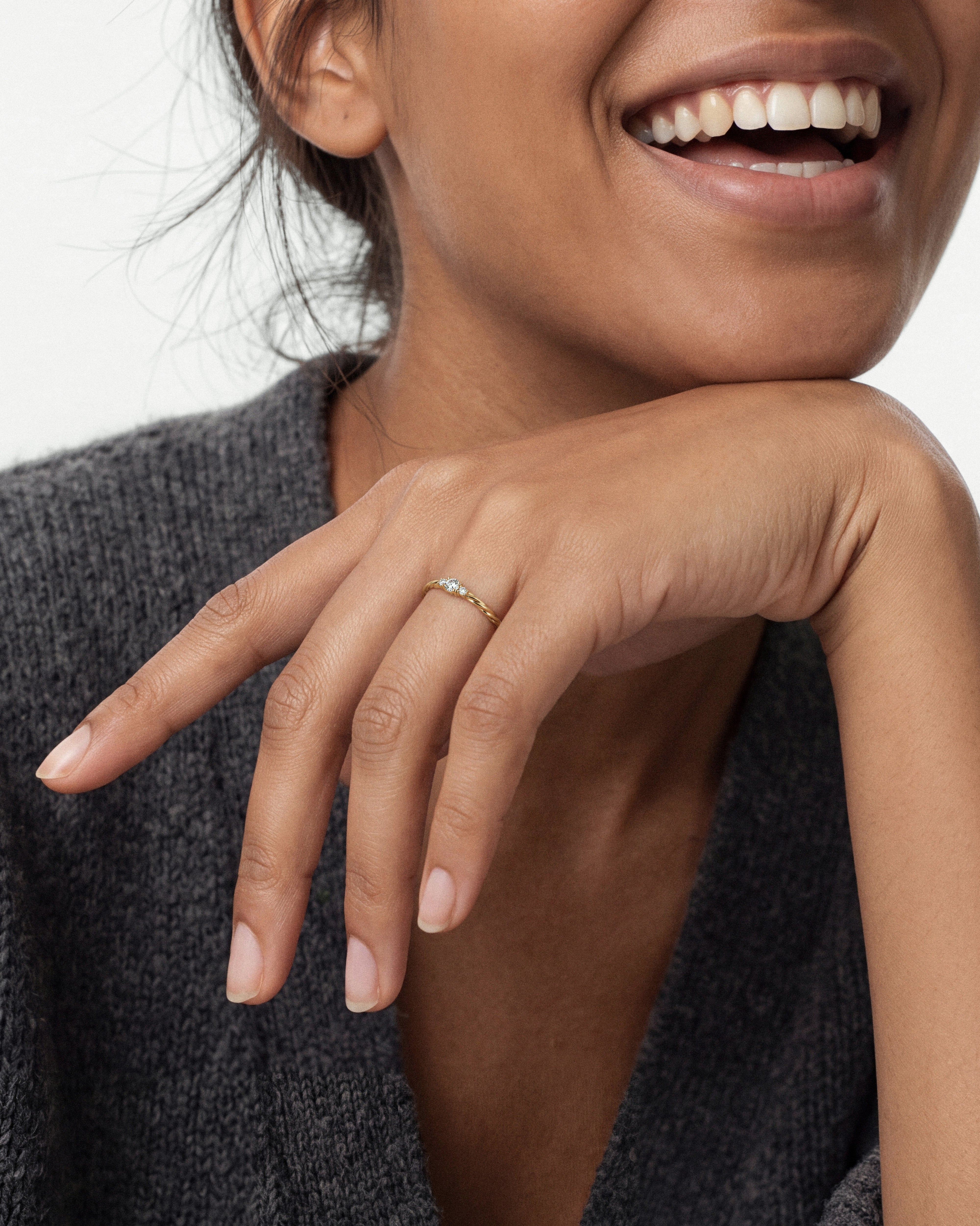 Twisted Trio Ring