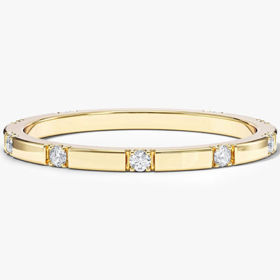 Pave Set Nine-Stone Ring