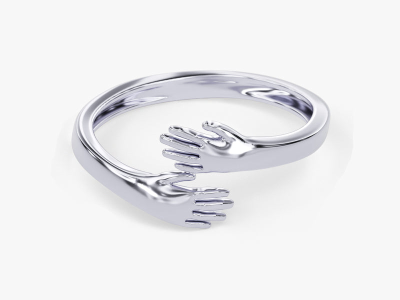 Hugging Hand Ring