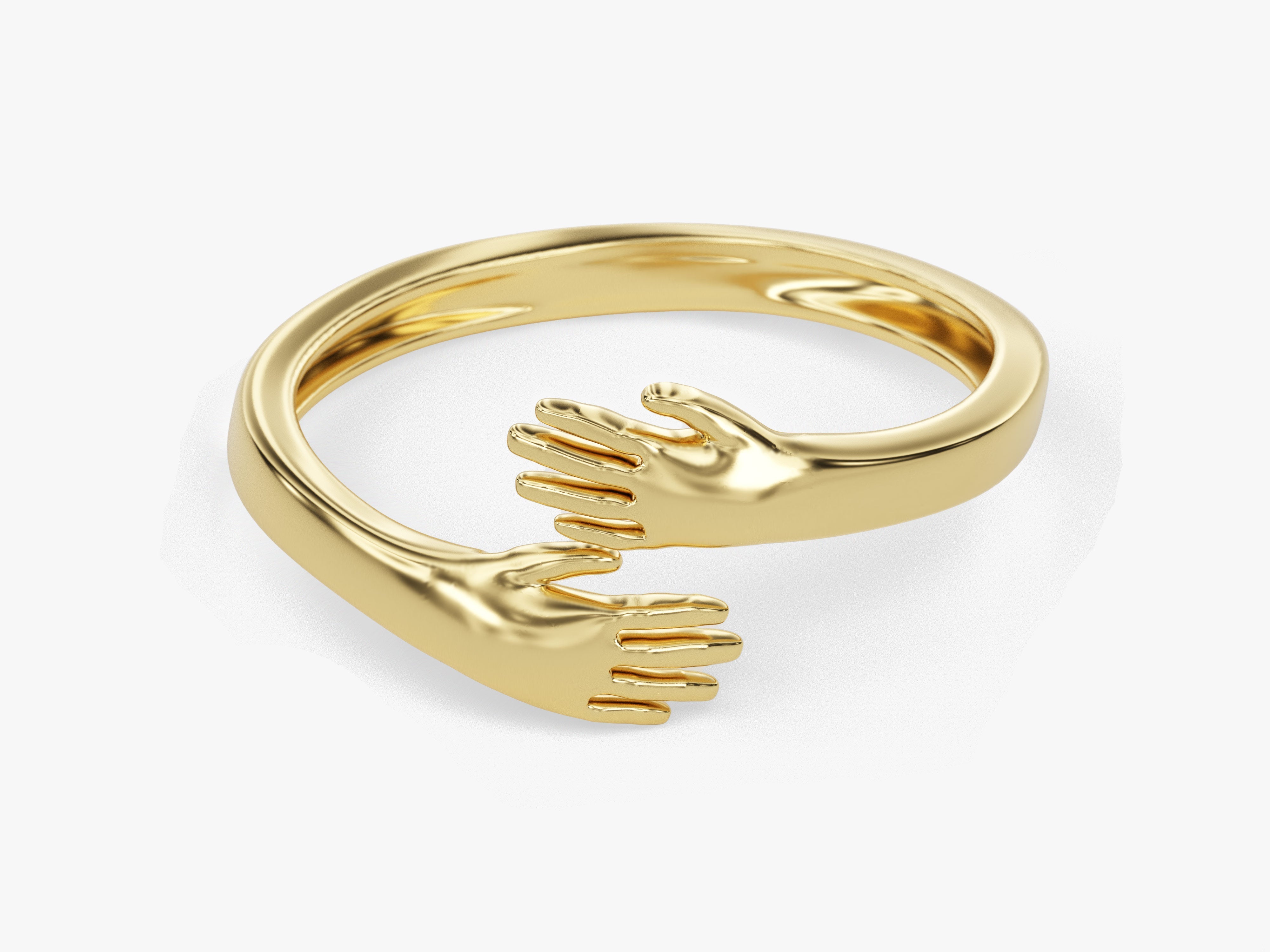 Hugging Hand Ring