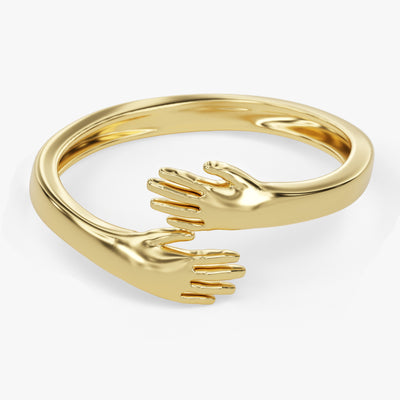 Hugging Hand Ring
