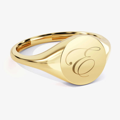 Round Signet Ring