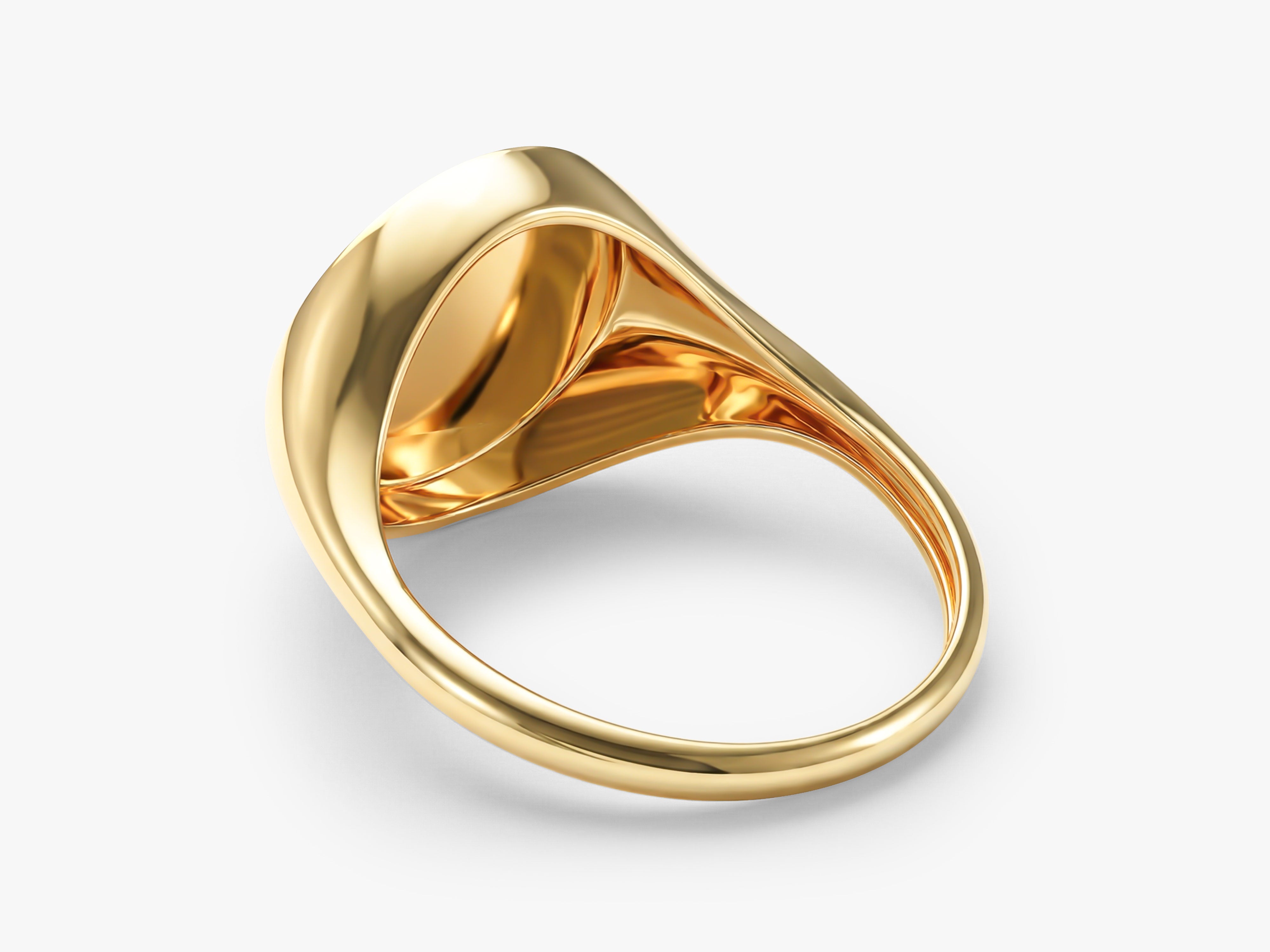 Round Signet Ring