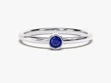 Bezel Set Round Birthstone Ring