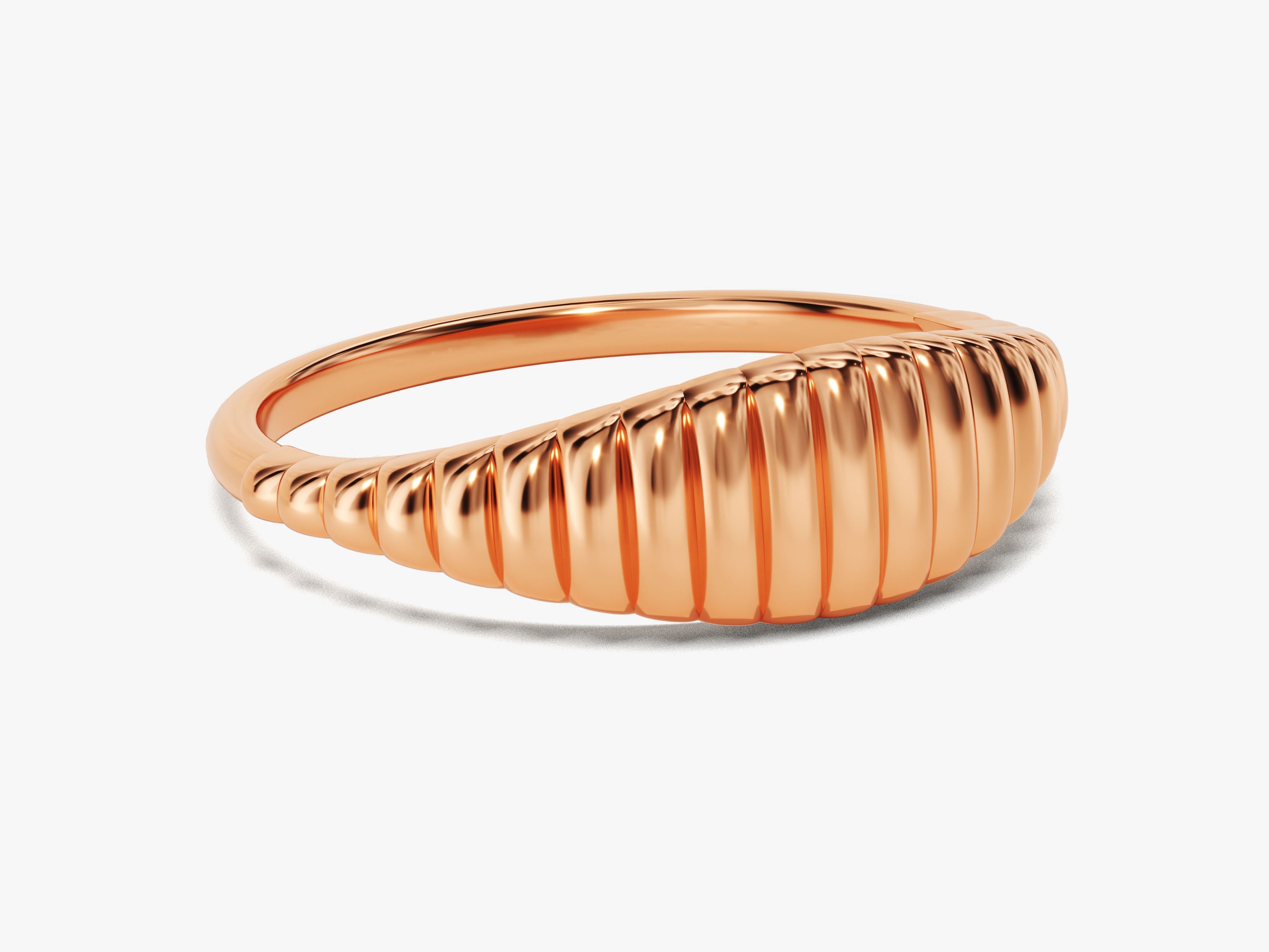 Minimalist Wavy Signet Ring