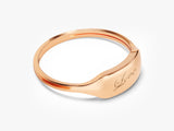 Dainty Personalized Signet Ring