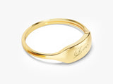 Dainty Personalized Signet Ring