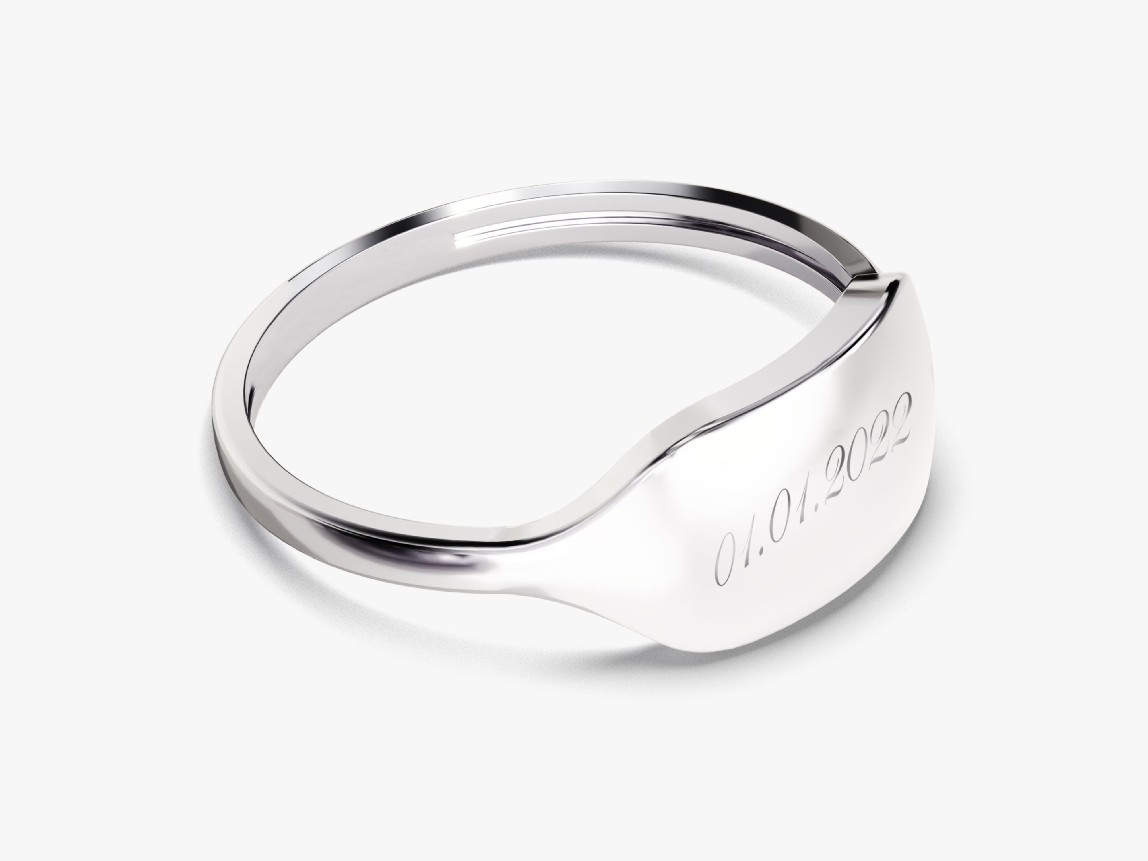 Dainty Personalized Signet Ring